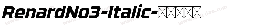 RenardNo3-Italic字体转换