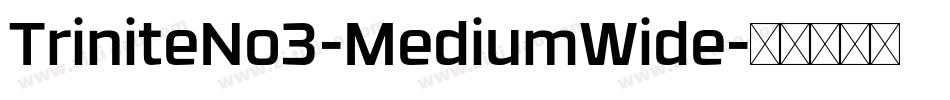 TriniteNo3-MediumWide字体转换