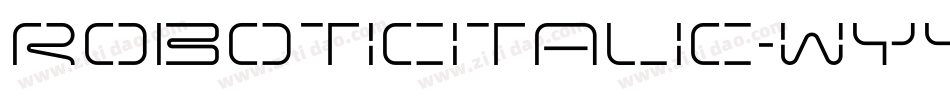 RoboticItalic-Wyy2V字体转换