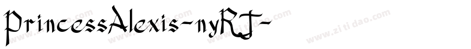 PrincessAlexis-nyRJ字体转换