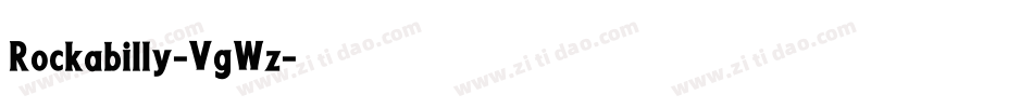 Rockabilly-VgWz字体转换