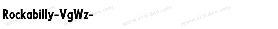 Rockabilly-VgWz字体转换