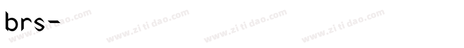 brs字体转换
