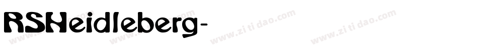 RSHeidleberg字体转换