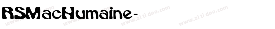 RSMacHumaine字体转换