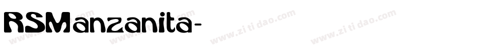 RSManzanita字体转换