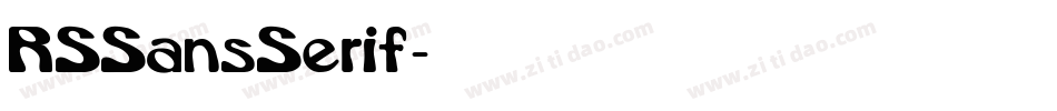 RSSansSerif字体转换