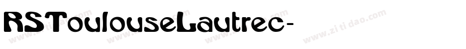 RSToulouseLautrec字体转换