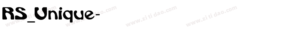 RS_Unique字体转换