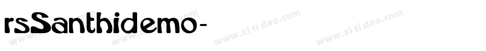rsSanthidemo字体转换