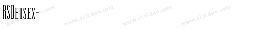 RSDeusex字体转换