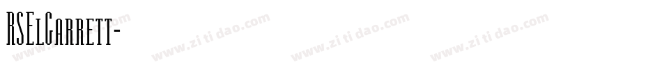 RSElGarrett字体转换