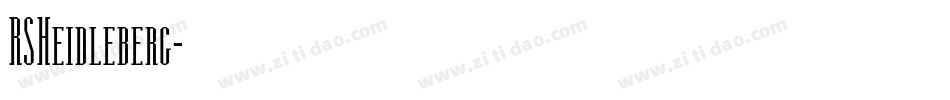 RSHeidleberg字体转换
