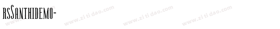 rsSanthidemo字体转换