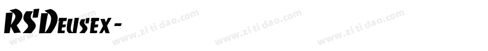 RSDeusex字体转换