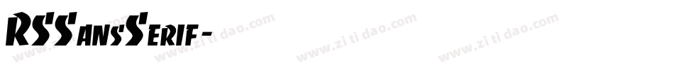 RSSansSerif字体转换