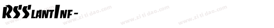 RSSlantInf字体转换