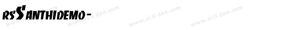 rsSanthidemo字体转换