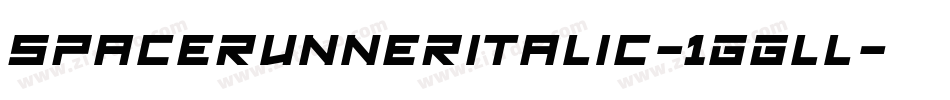 SpaceRunnerItalic-1GGLL字体转换