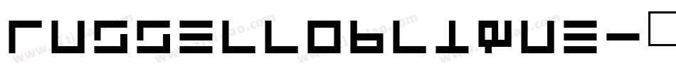 RussellOblique字体转换
