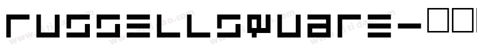 RussellSquare字体转换