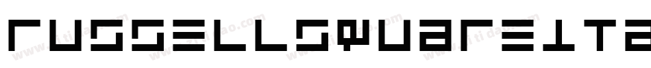 RussellSquareItalic字体转换