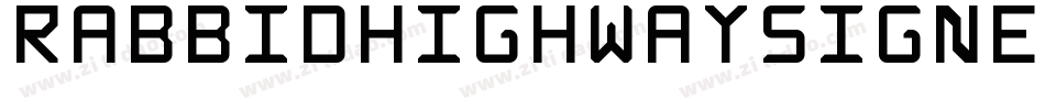 RabbidHighwaySignExtendedItalic-1MR2字体转换