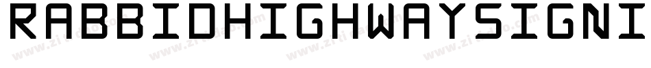 RabbidHighwaySignIvB字体转换