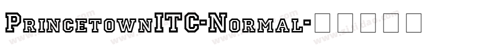 PrincetownITC-Normal字体转换