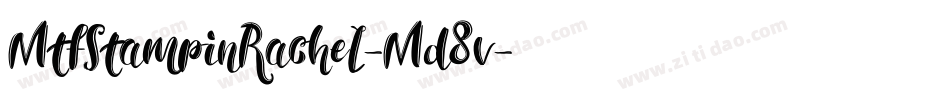 MtfStampinRachel-Md8v字体转换
