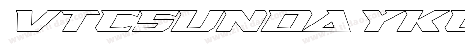 VTCSundayKomixTallOutline字体转换