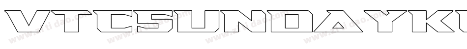 VTCSundayKomixTallOutline字体转换