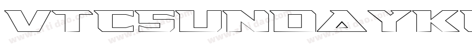 VTCSundayKomixTallOutline字体转换