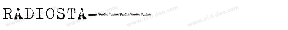 RADIOSTA字体转换