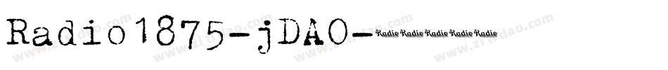Radio1875-jDAO字体转换