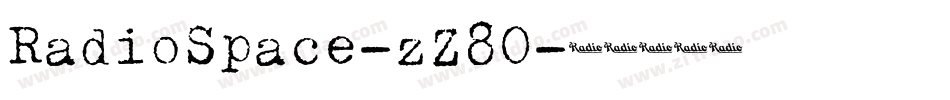 RadioSpace-zZ80字体转换