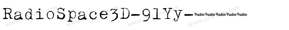 RadioSpace3D-9lYy字体转换