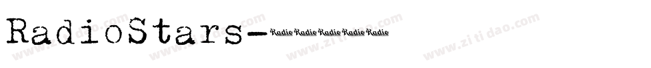 RadioStars字体转换