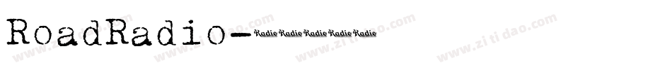RoadRadio字体转换