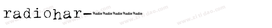 radiohar字体转换