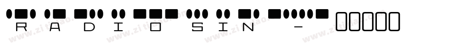 radiosin字体转换