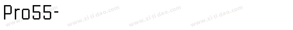 Pro55字体转换