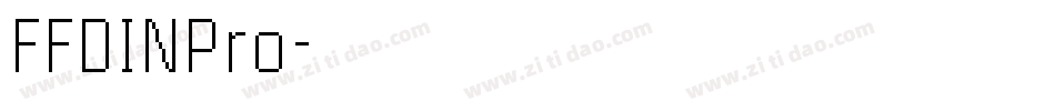 FFDINPro字体转换
