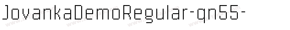 JovankaDemoRegular-qn55字体转换