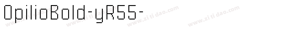 OpilioBold-yR55字体转换