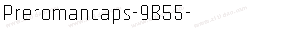 Preromancaps-9B55字体转换