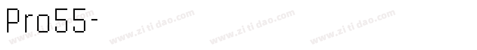 Pro55字体转换
