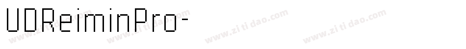 UDReiminPro字体转换