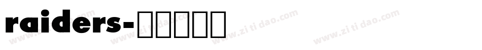 raiders字体转换