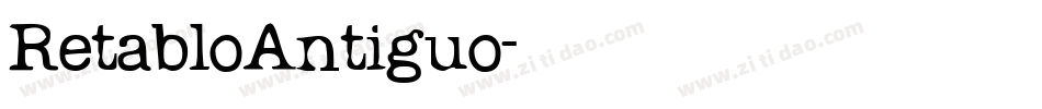 RetabloAntiguo字体转换